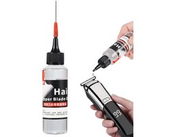 Scheerapparaat olie | Tondeuse olie | Naaimachine olie |Met precisie doseer dop & Naald – voor tondeuse, trimmer en scheermachine | geschikt voor o.a. Panasonic, Braun, Philips, Wahl, Remington, BaByliss apparatenolie | Clipper Blade oil | 60ML