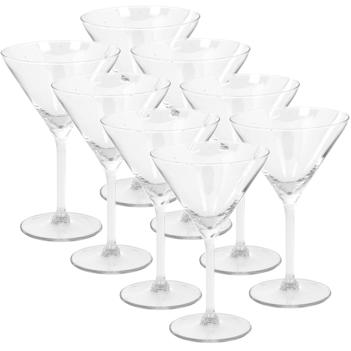 Excellent Houseware Martini glazen - 20x stuks -260 ml - glas - cocktailglazen