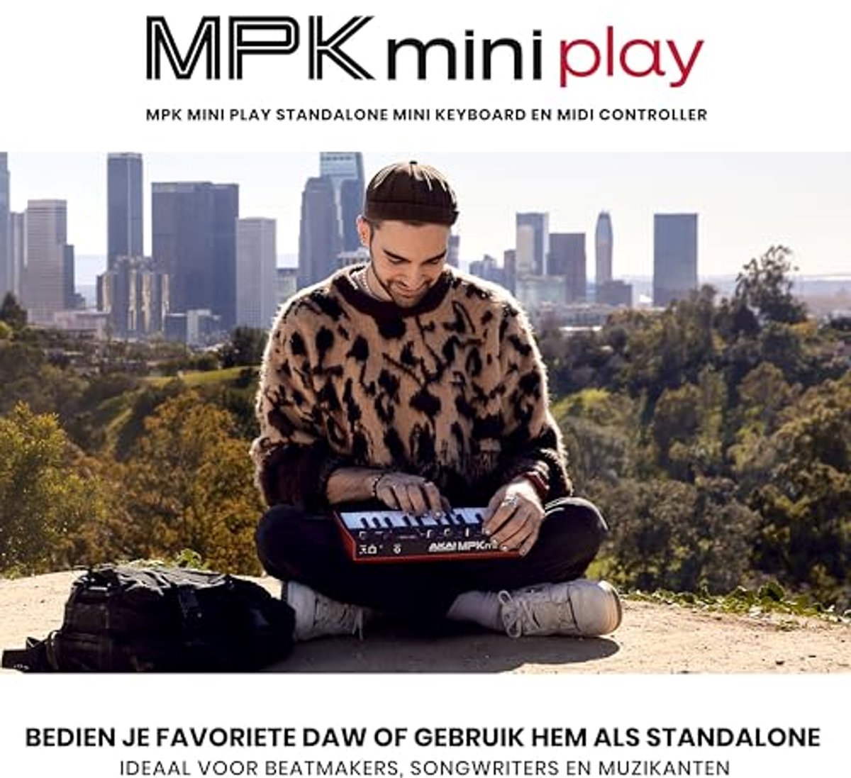 MIDI Keyboard Controller met Ingebouwde Luidsprekers en Geluiden - Dynamisch Keyboard en MPC Pads thumbnail 3