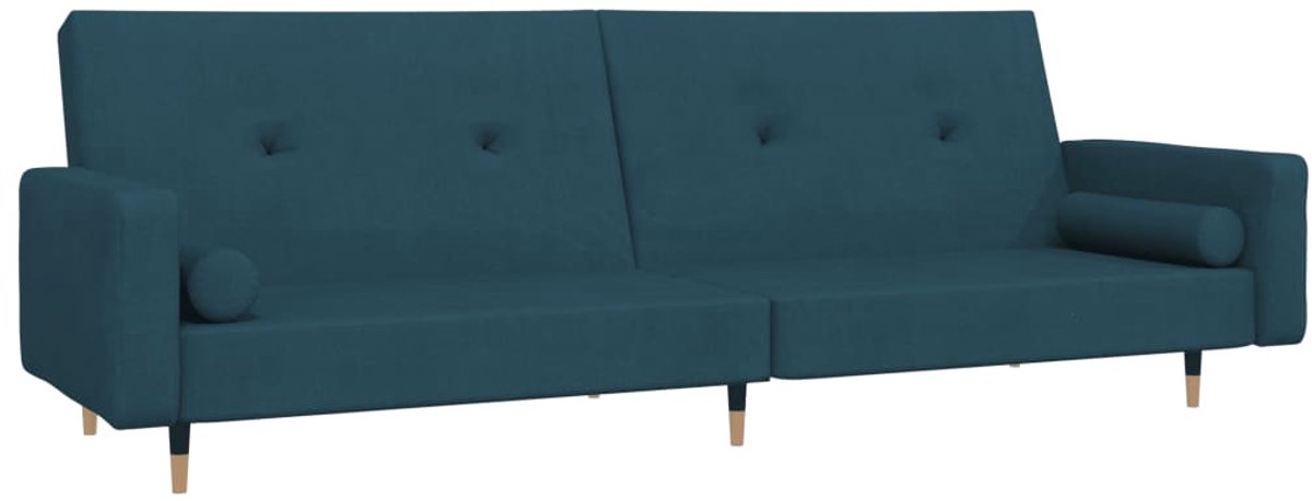 Slaapbank - Uitklapbaar - Slaapstoel - Logeerbed - Zetelbed - Slaapfauteuil - Vouwbed - 2 persoons - Zeer comfortabel - Blauw