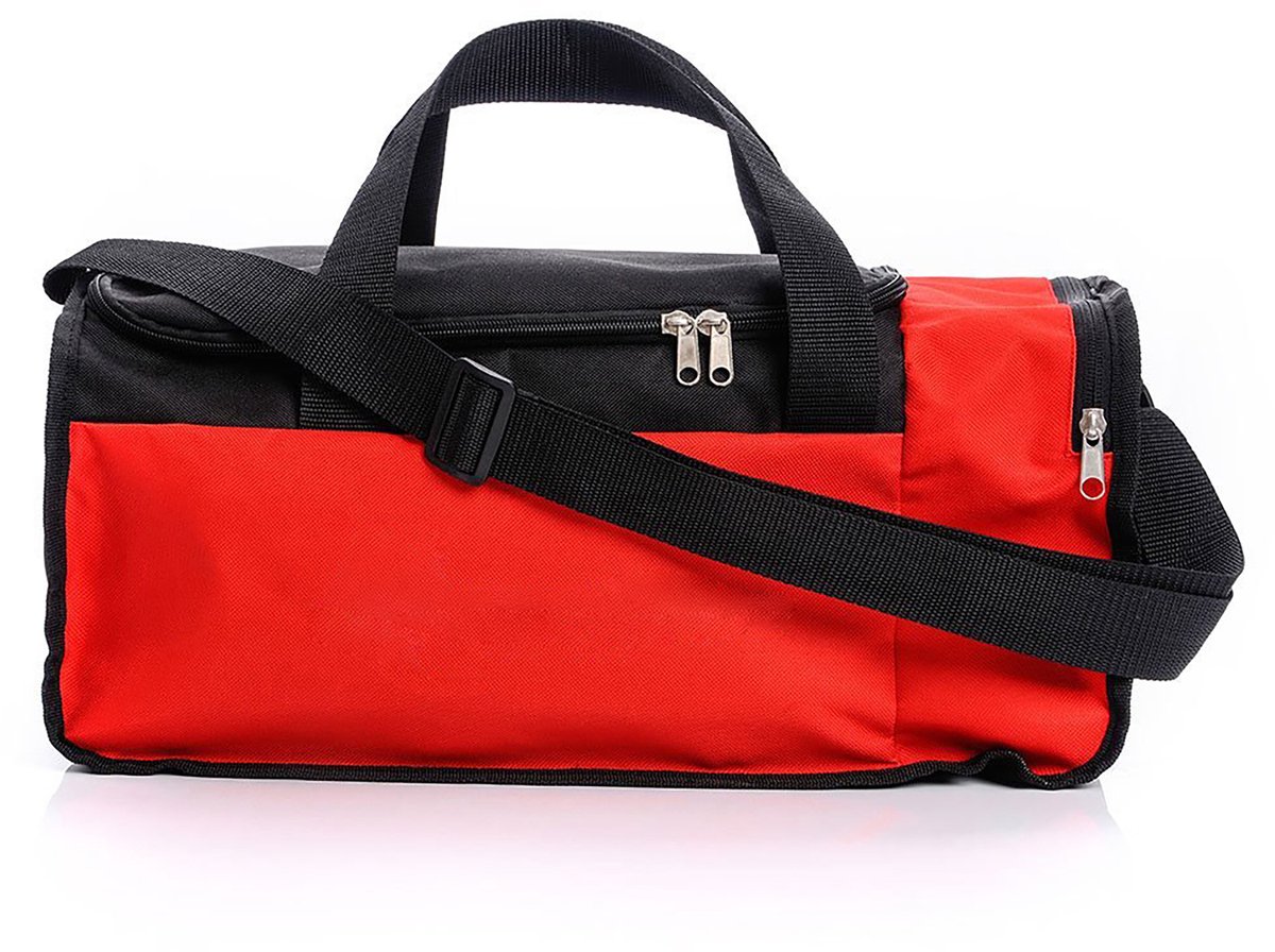 Meteor Nepr - Fitness tas - Sportuitrusting - Ideaal voor sport en training - Rood / Zwart