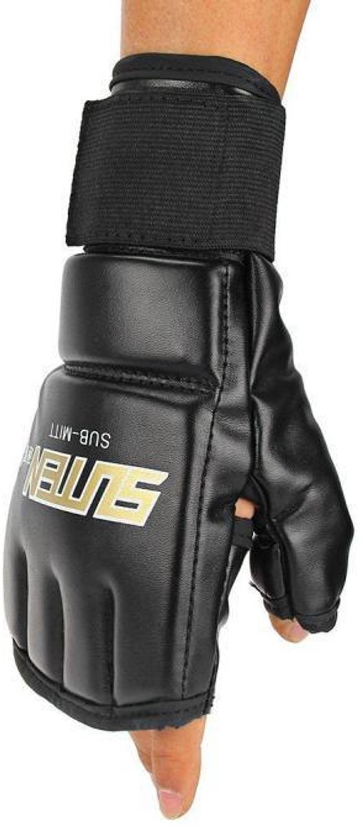 Jonyx - Bokshandschoenen - Boksen/Boxing/Thaiboxing/MMA/Muay Thai - Vechtsport - One size - Zwart - Set van links en rechts