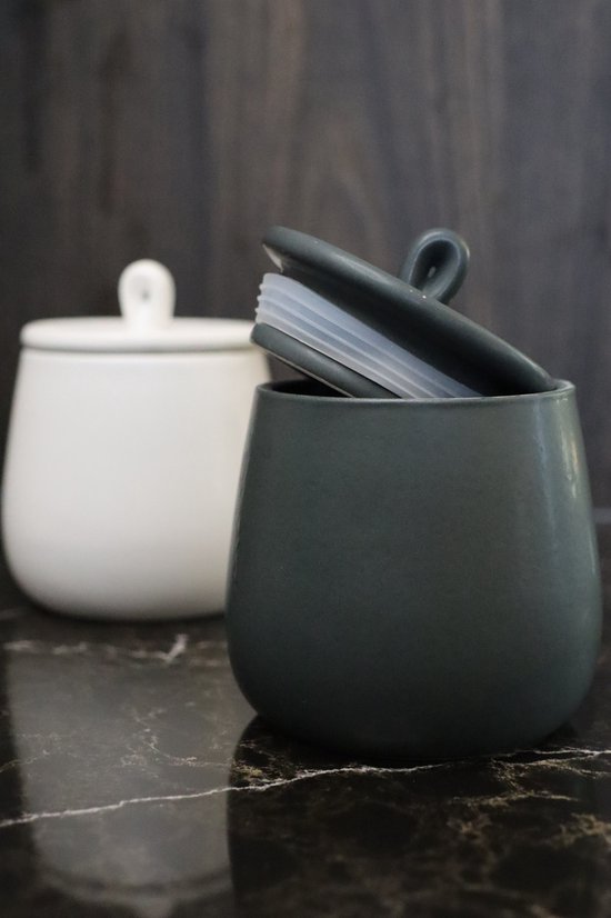 Zeller Present - 2 Pots d'herbes aromatiques - 220 ml - Ø 8,5 x 10 cm - Anthracite