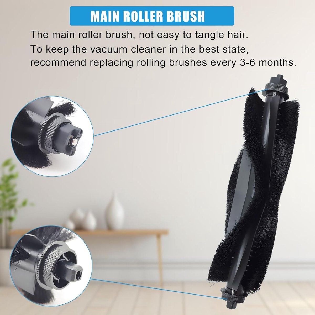 Accessoireset - Geschikt voor Eufy G50 & L60 Hybrid (SES) - L60 - L60 SES - L50 - L50 SES - Onderdelen - voor robotstofzuiger - Met HEPA Filters, Roller, Zijborstels, Mopdoeken & Stofzakken - Vervangingsonderdelen - 17-Delige Set — afbeelding 3