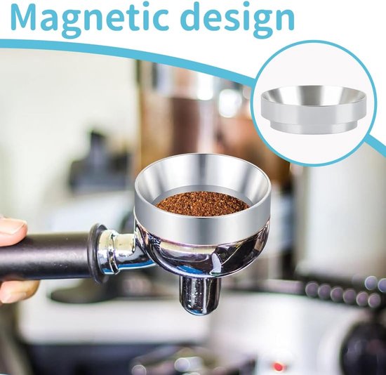 53mm koffie doseren Ring trechter, Precision roestvrij staal 53mm koffie doseren Ring trechter, Precision roestvrij staal