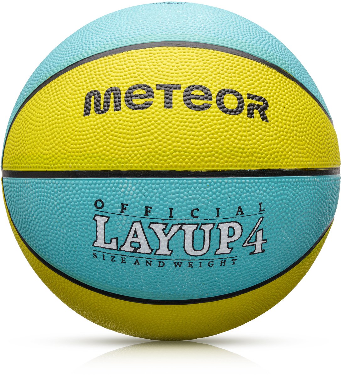 Meteor Layup 4 - Basketbal - voor recreatief gebruik - Sportuitrusting - Geel / Blauw