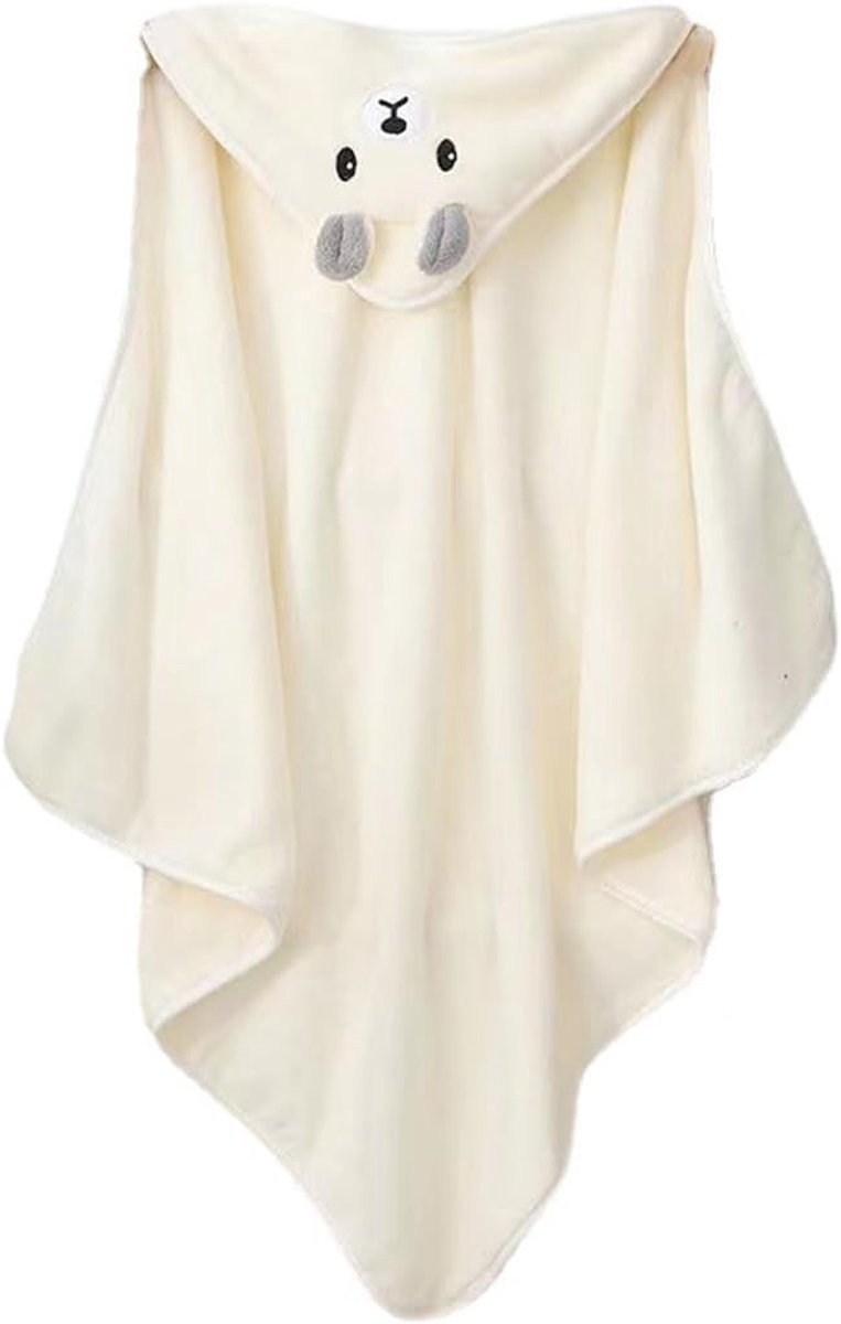 Babybadponcho met Capuchon - Kinderbadhanddoek voor Pasgeborenen en Kinderen (0-5 jaar)