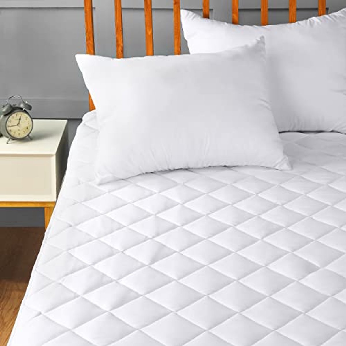 Matrasbeschermer 150x200cm met elastische hoeken - Rekbaar tot 38cm - Gequilt