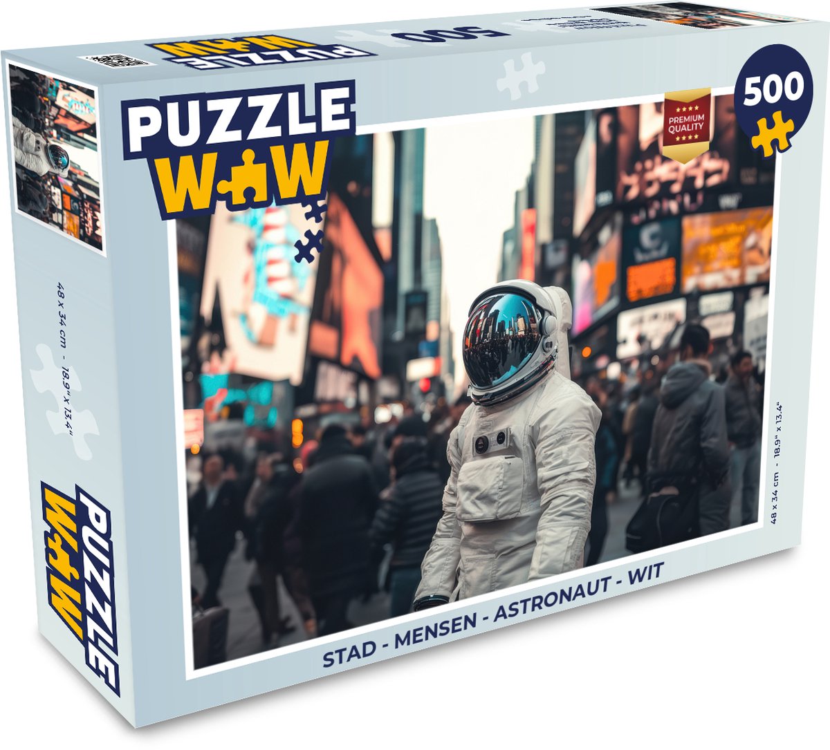 Stad - Mensen - Astronaut - Wit