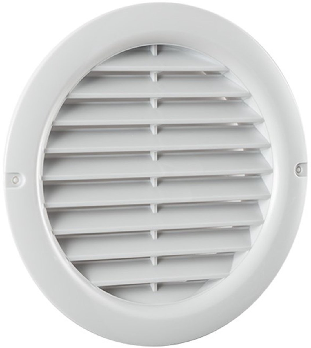 Nedco schoepenrooster 100mm - rond - kunststof - wit