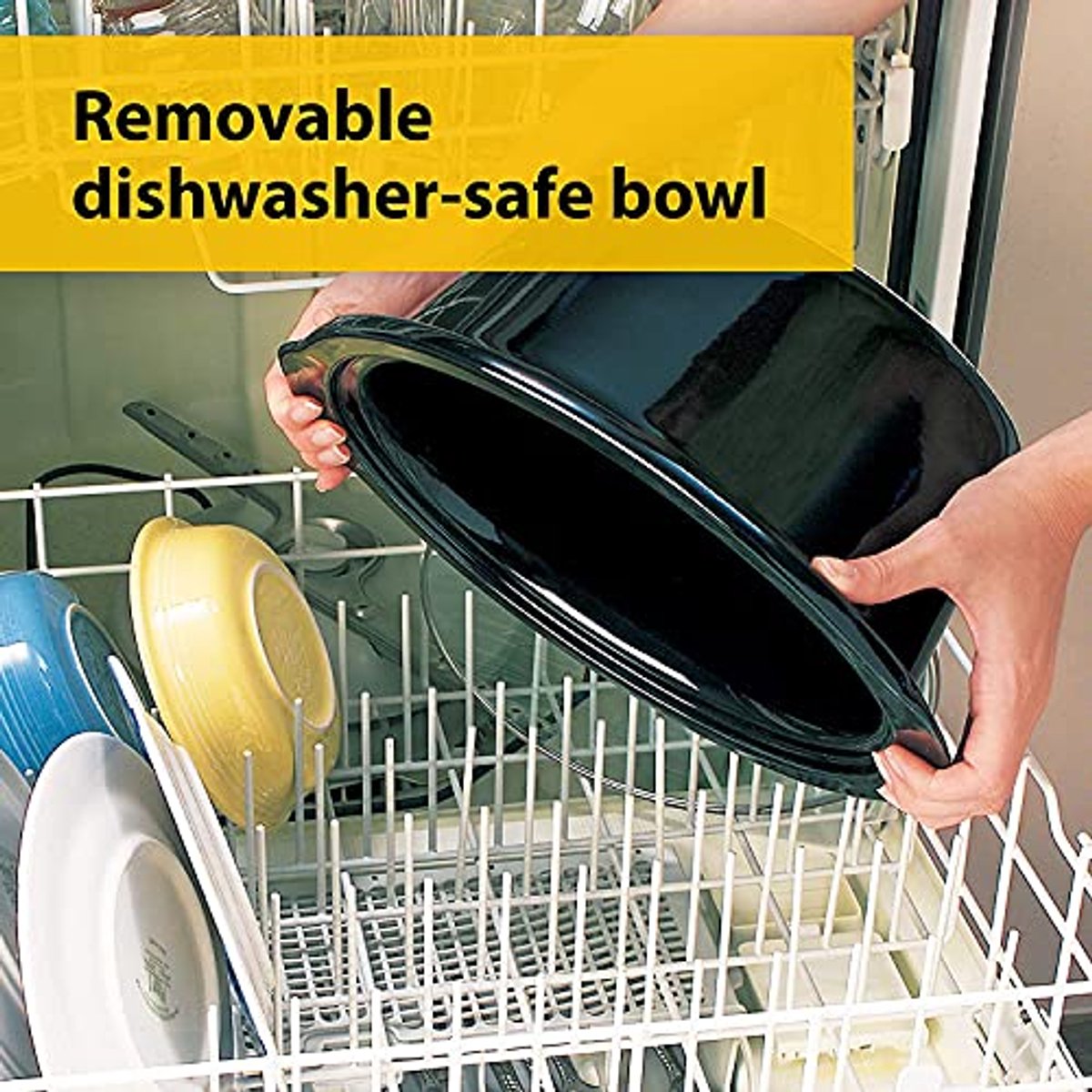 Slow Cooker met Verwijderbare Keramische Kom - 3.7 Liter (3-4 Personen) - Energiezuinig en Makkelijk te Reinigen