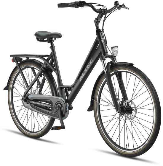 Altec Damesfiets Omega 28 Inch 55 cm Dames 7V Hydraulische schijfrem Matzwart van Altec — afbeelding 3