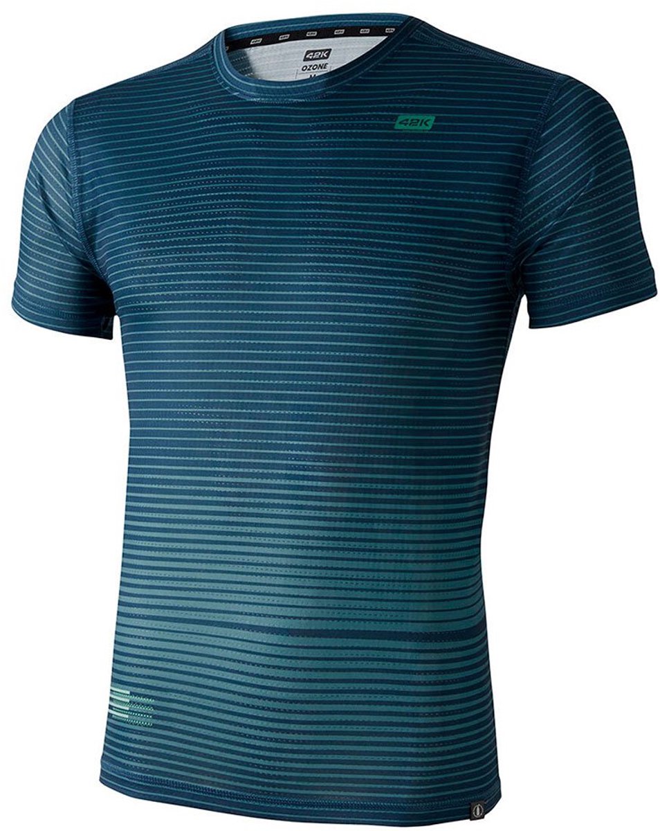 42k Running Ozone T-shirt Met Korte Mouwen Blauw M