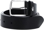 LACOSTE Cuir ceinture Elegance Grained Leather Belt W115 Noir