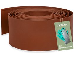 UNUS® Metalen borderrand in roestlook, tuinafboording roest 20x500 cm