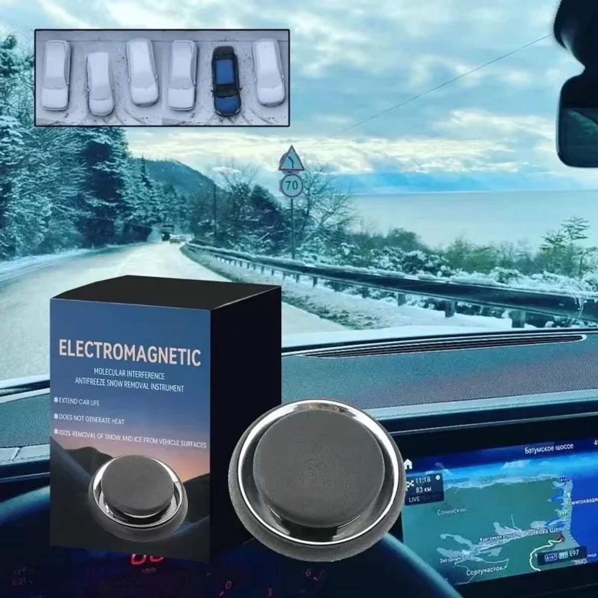 Elektromagnetische Autoverwarming 2-stuks, Elektromagnetische