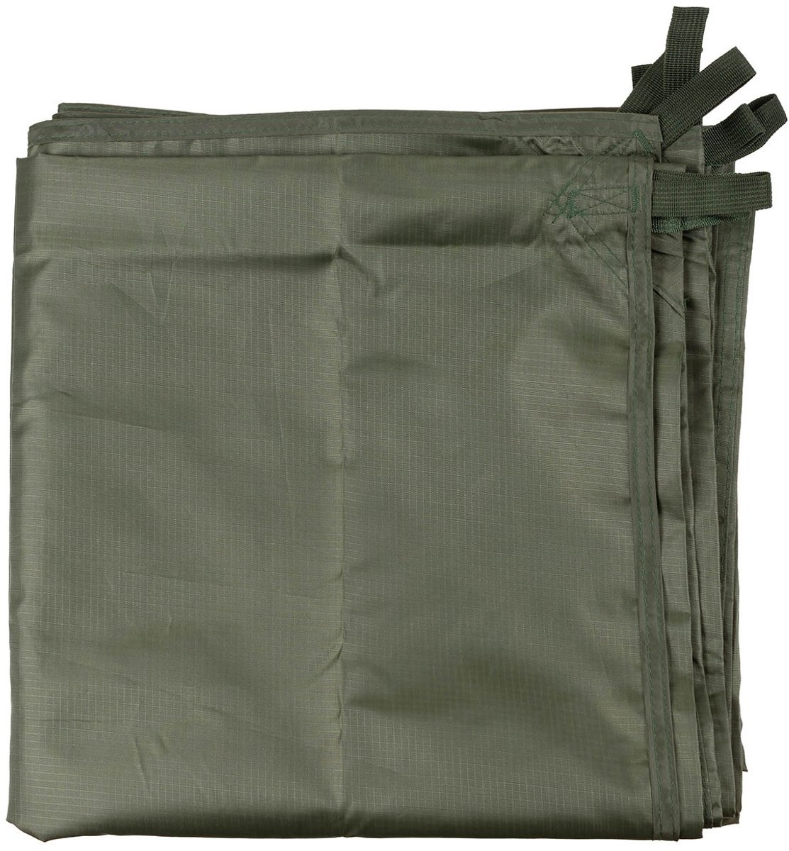 MFH Tarp / Afdekzeil, 210D polyester rip-stop, legergroen, bevestigingslussen, 300 x 300CM