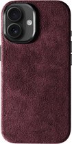 Coque de Luxe Alcanside pour Apple iPhone 17 - Coque antichoc Magsafe 360° - Coque Alcantara Premium - Protection optimale à 100 % - Bordeaux