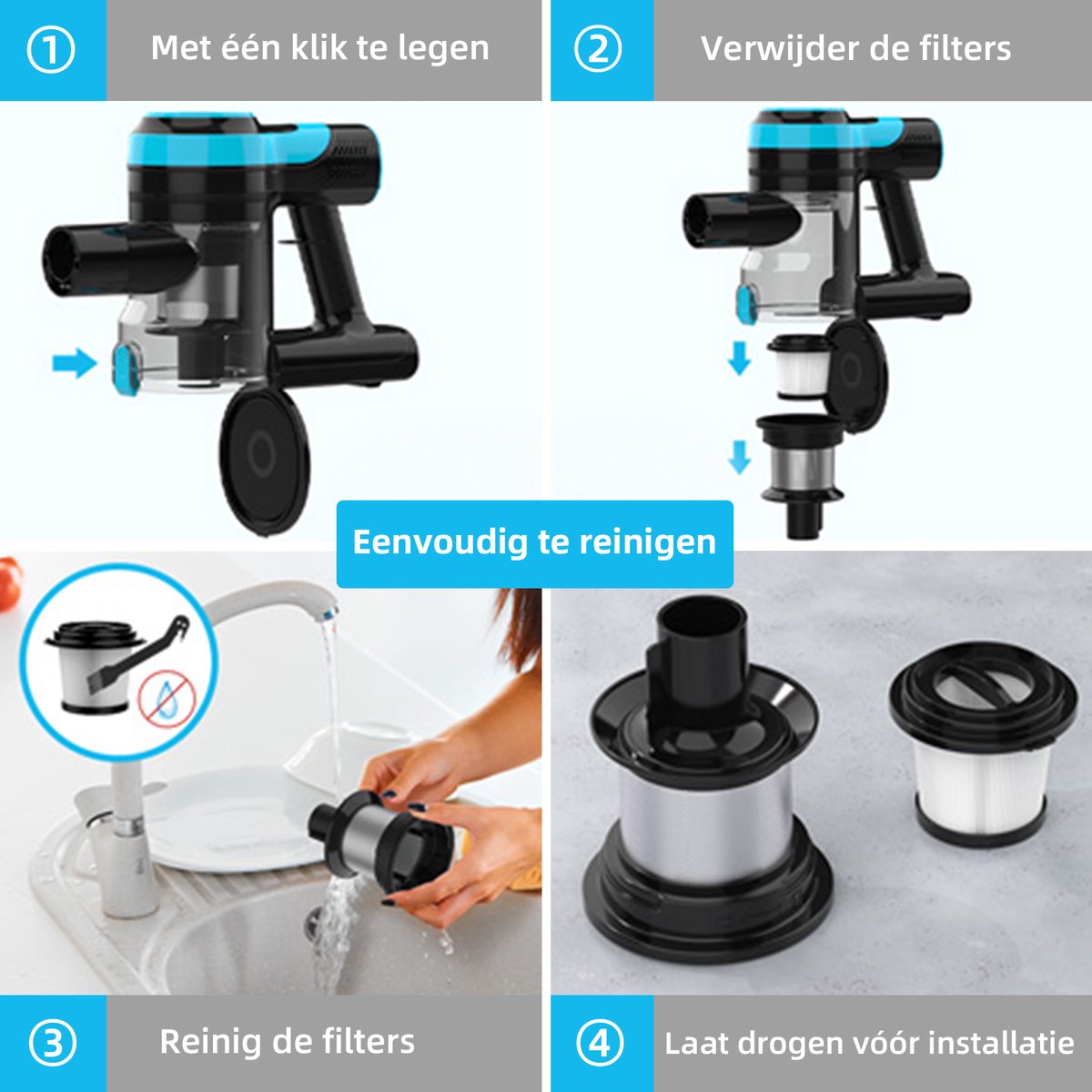 Grenintol V600 Steelstofzuiger Draadloos - Steelstofzuiger - afbeelding 2