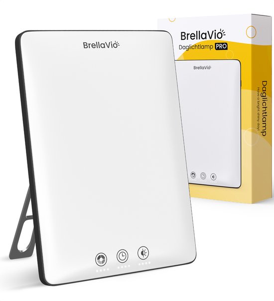 BrellaVio Daglichtlamp PRO - 12.000 Lux - Zwart - Incl. Opberghoes