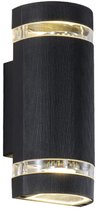 Waterdichte buitenwandlamp - LED wandlamp - IP65 - Op- en neerwaartse verlichting voor buiten - Decoratieve wandlamp voor terras, huismuur, balkon, huis, veranda, tuin