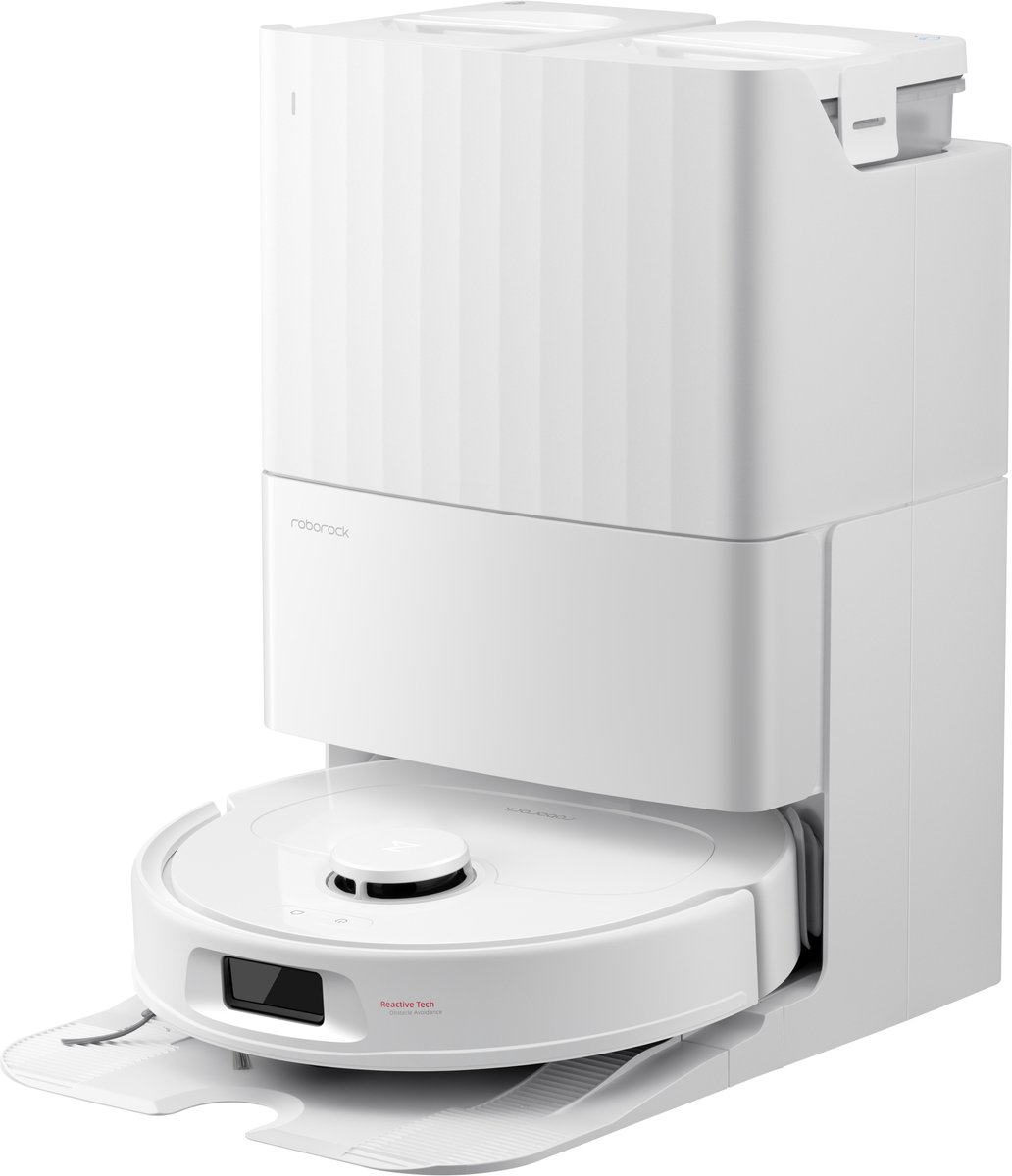 Roborock QV 35A robotstofzuiger - 8000Pa - met dweilfunctie - anti-verstrengeling - Dual Liftable Spinning Mops - Reactive Tech Obstacle Avoidance - Zelfreinigend - 2,7 L stofzak - 4 L watertank - Qrevo Plus/Qrevo upgrade