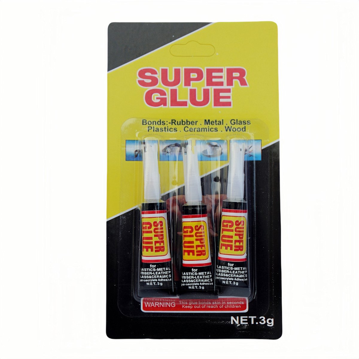 Decopatent - 3x Secondelijm 3g - Extra Sterke Lijm voor Rubber, Metaal, Glas, Kunststof, Keramiek, Hout, Leder, Porselein en Meer - Super Glue (3 STUKS) — cadeau in Cadeau-ideeën - foto 2