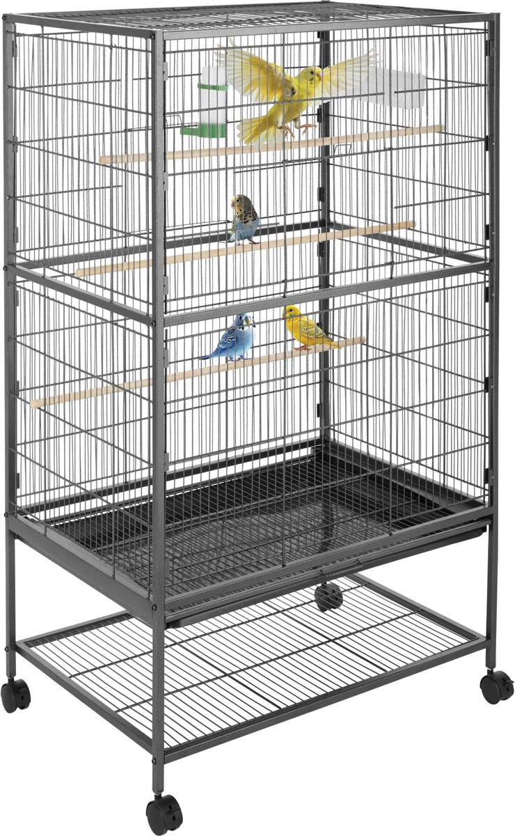 tectake Vogelkooi - Vogelkooien voor Binnen - 78 x 52 x 131 cm thumbnail 4