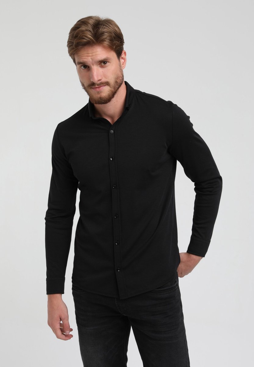 Gabbiano Overhemd Premium Shirt 333510 Black Mannen Maat - 3XL