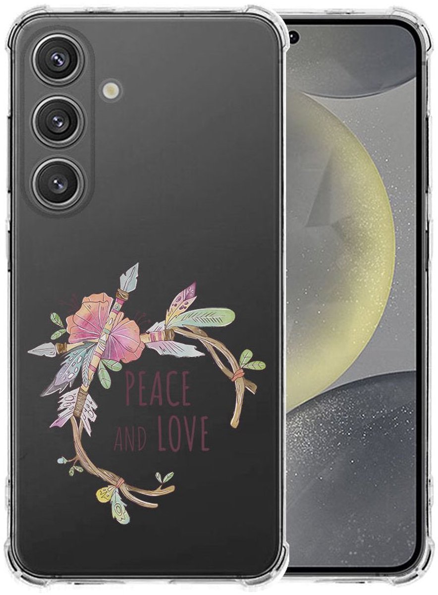 Samsung Galaxy S25 Plus Hoesje - Boho Text TPU Antishock