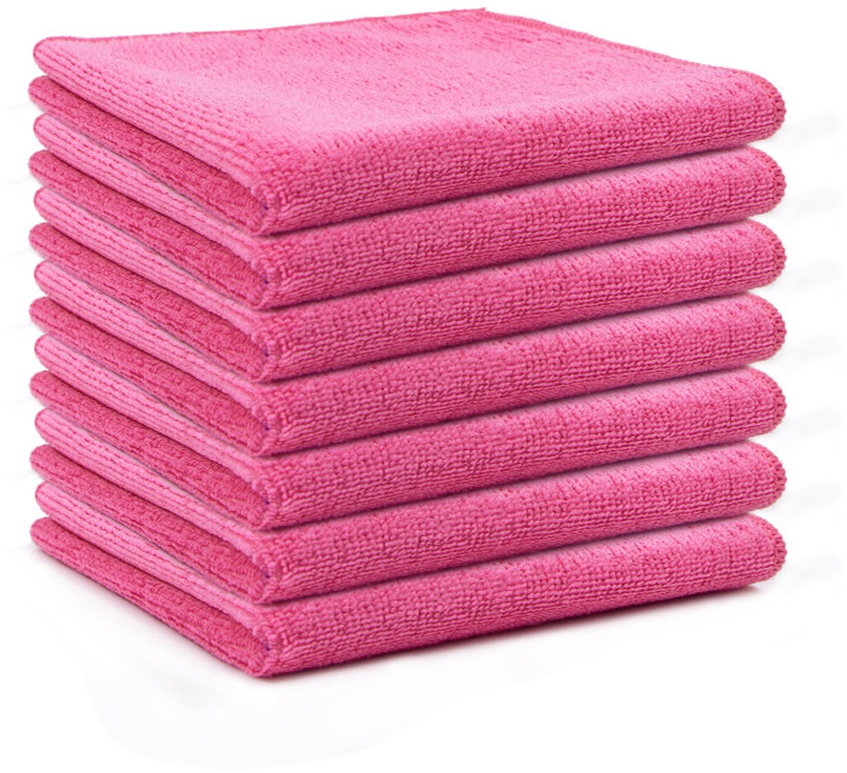 Multifunctionele microvezeldoeken - gemaakt van microvezel, 30 x 30 cm - 7-pack, Roze