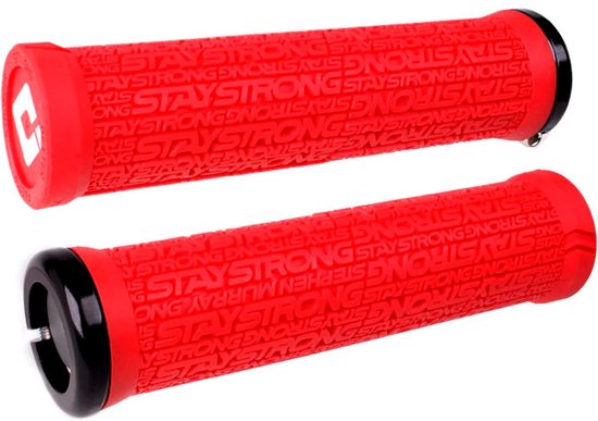 Foto: Odi stay strong v2 1 lock on handvatten rood 135 mm