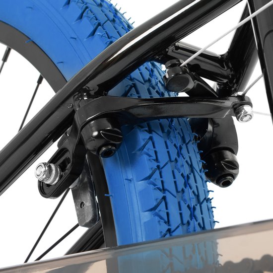 Joystar Brockway BMX-fiets - 24 inch - Handrem - Remmen - Achter V-brake - Pegs - Blauw - Geschikt voor buitenactiviteiten in de lente van JOYSTAR — afbeelding 5