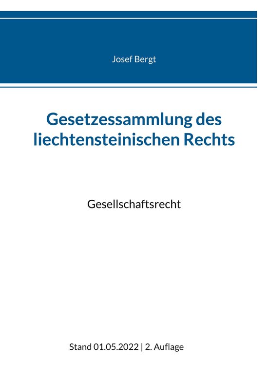 Gesetzessammlung des liechtensteinischen Rechts 2 - Gesetzes ... - cover