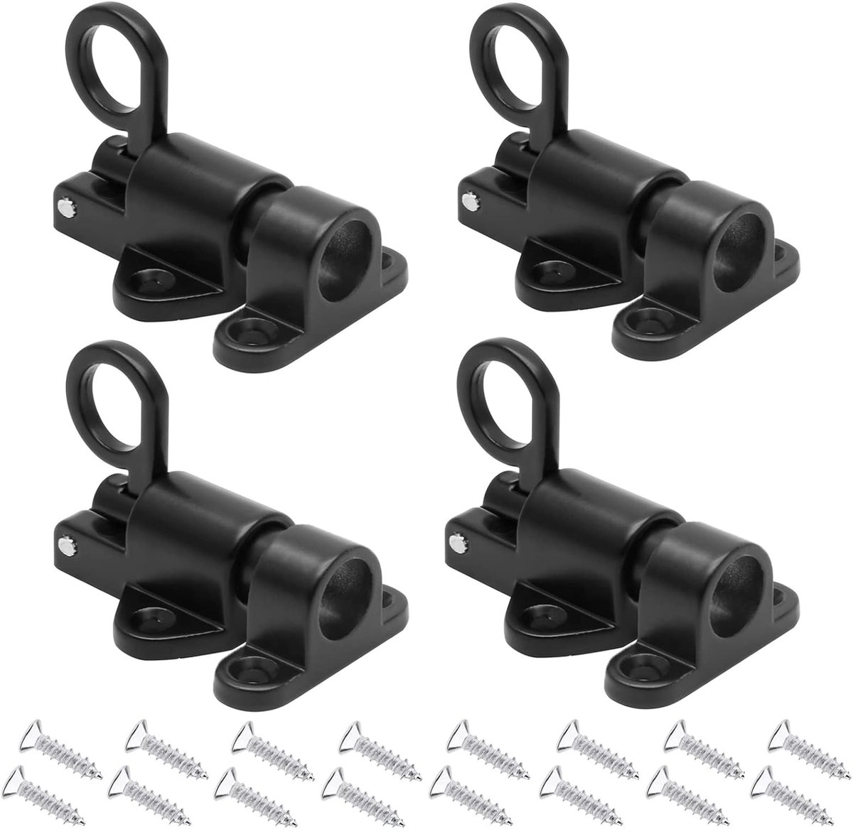 4 Pcs Automatische Vergrendelingsdeurvergrendelingen - Aluminium Legering Zelfvergrendelende Slot - Veerdeurvergrendeling - Beveiliging