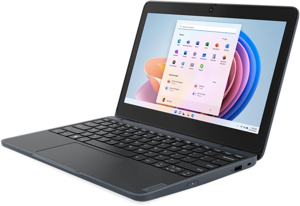 Lenovo Yoga 100W - 11.6 inch - Intel N100 - 4GB - 128GB SSD - Windows 11 — afbeelding 2
