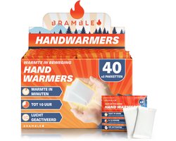 Bramble 80 Handwarmers, Pocket & Handschoen Warmers voor Fietsen, Wandelen, Voetbal Toeschouwers - 8 uur warmte