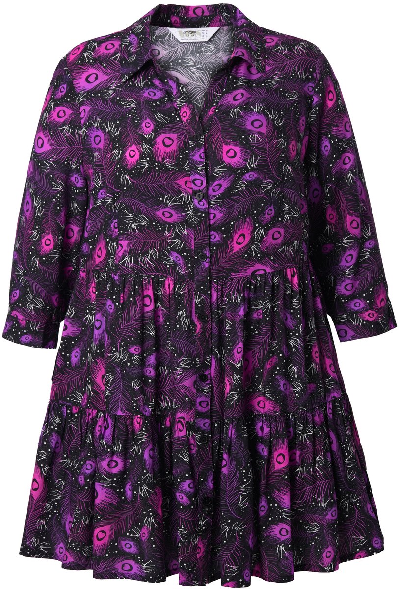 Angel of Style - Dames - Blouse verenmotief volants - Violet - Maat 46