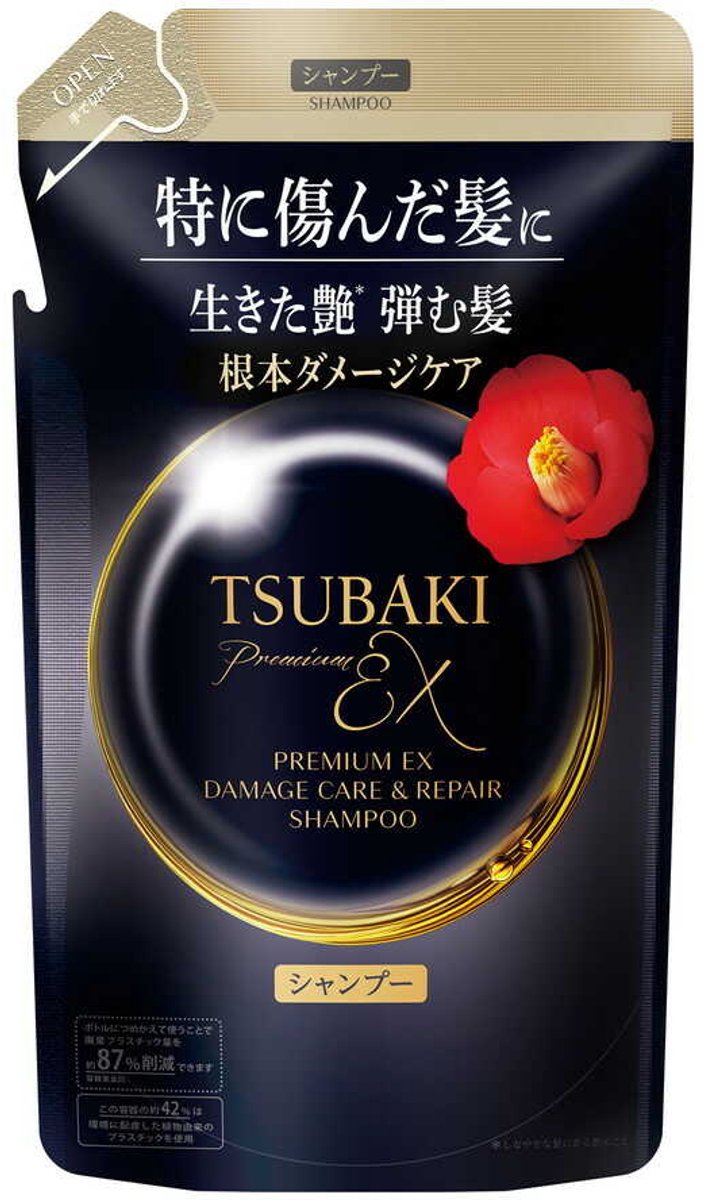 Tsubaki - Premium Ex - Damage Care - Repair - Shampoo - Refill - 300ml