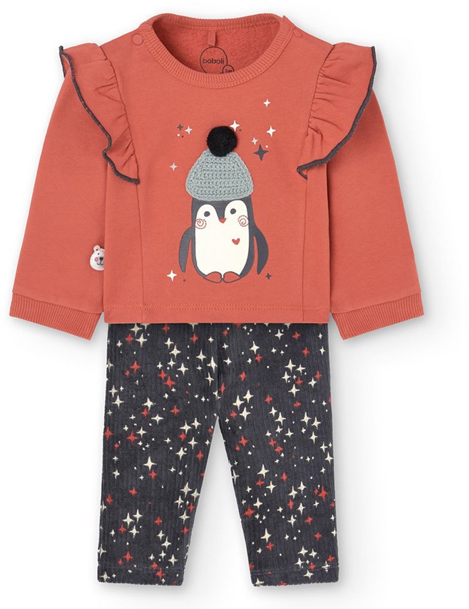 Boboli Knit Set Met Lange Mouwen Oranje 1 Months Meisjes