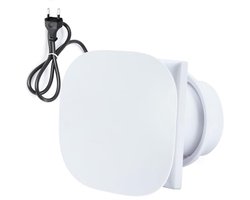 Stille Afvoerventilator 100 mm voor Badkamer en Toilet – 10 W, 95 m³/u, Raamventilator met Terugslagklep