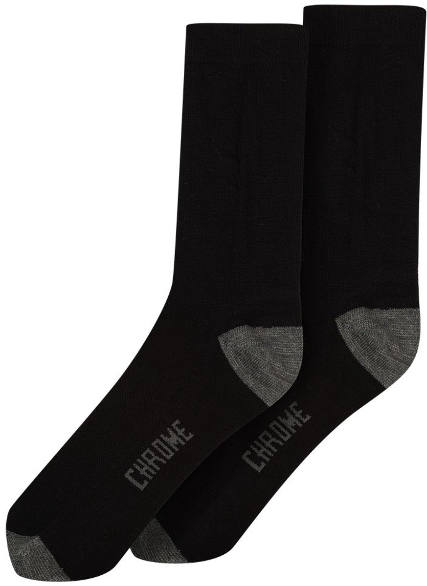 Chrome Merino Crew Sokken Zwart EU 35 1/2-38 Man