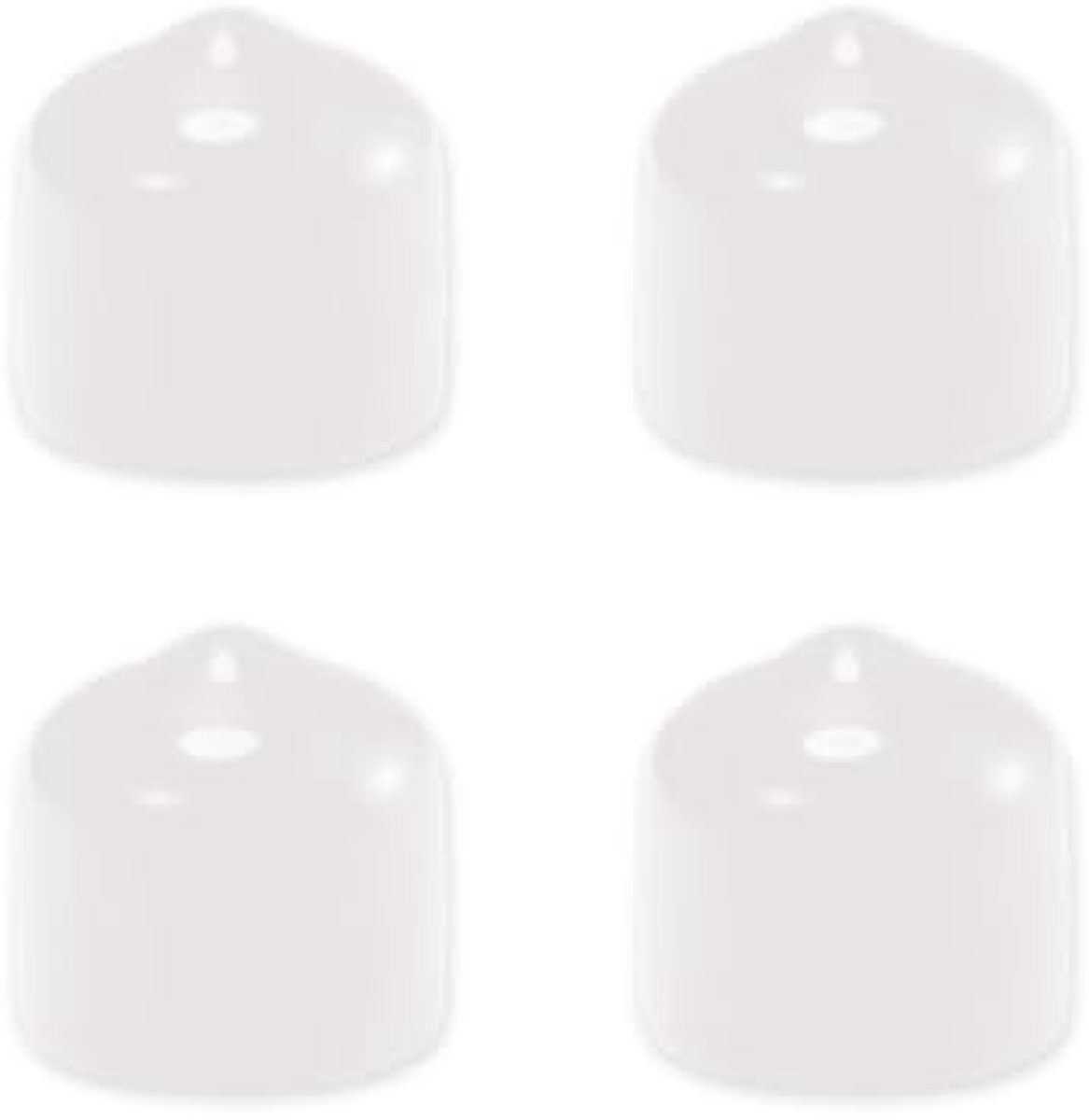 Rubberen Buisdop Ronde Eindkappen 5 cm - Set van 4 voor PVC en Metaal
