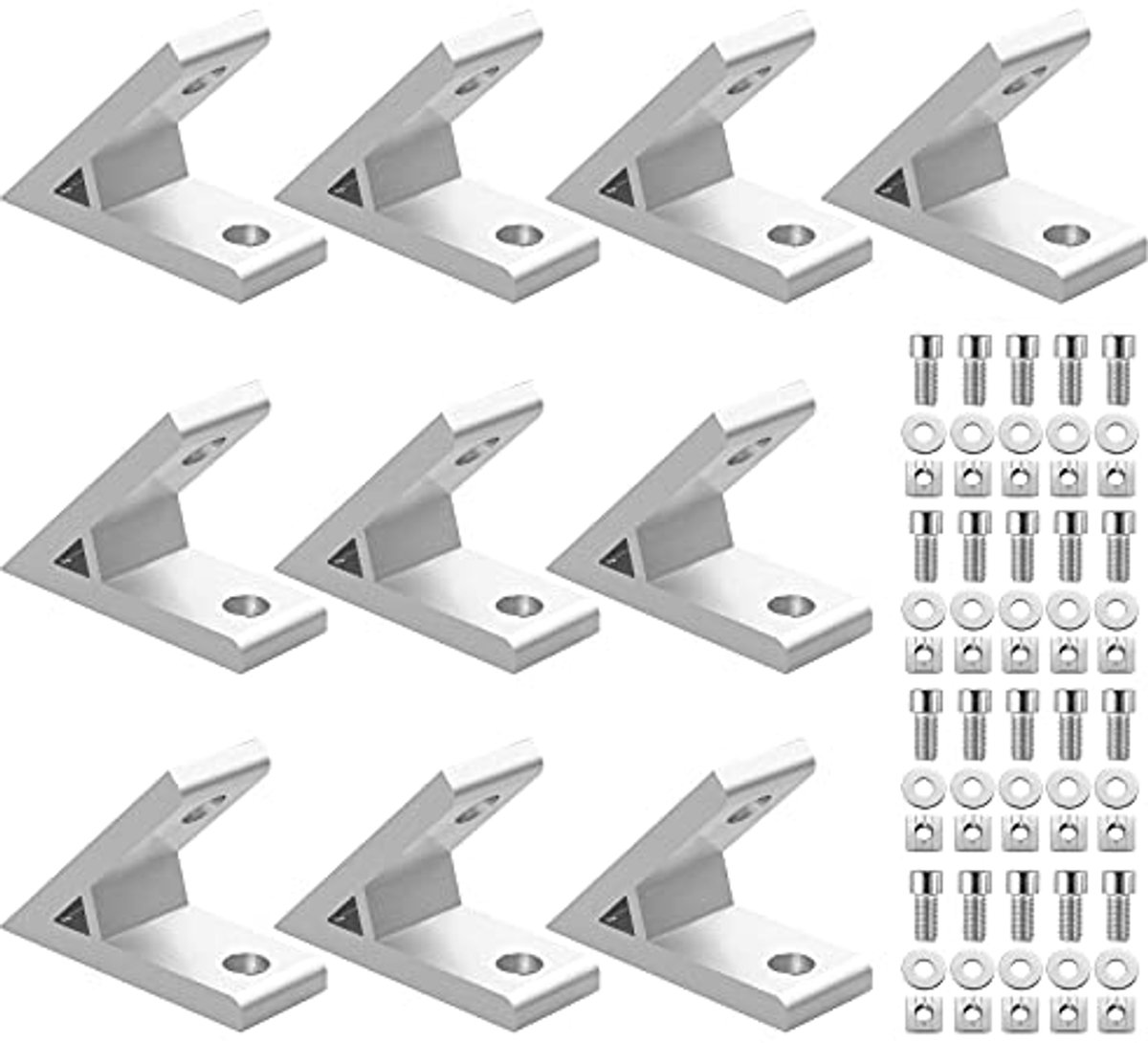 Montagehoek 45 graden voor Aluminium Profiel 3030 - 10 Stuks