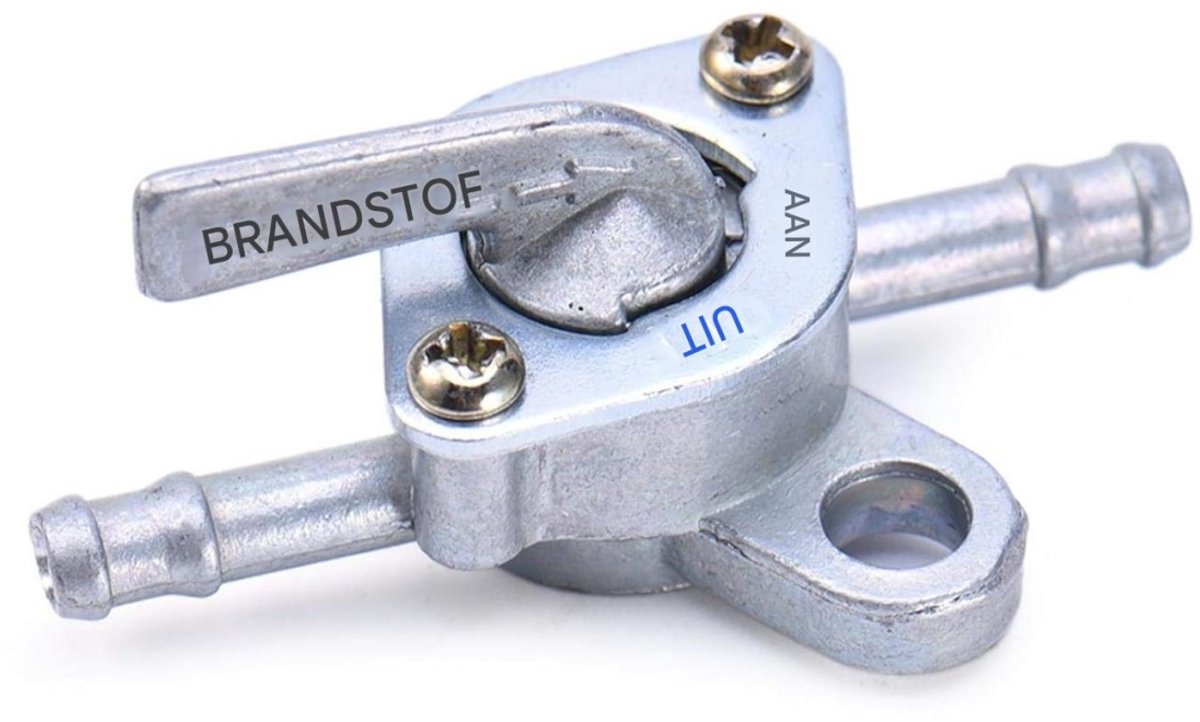 EXCITAT Klep - Brandstofkraan - Benzinekraan - Met afsluitfunctie - Geschikt voor motoren, scooters, bromfietsen