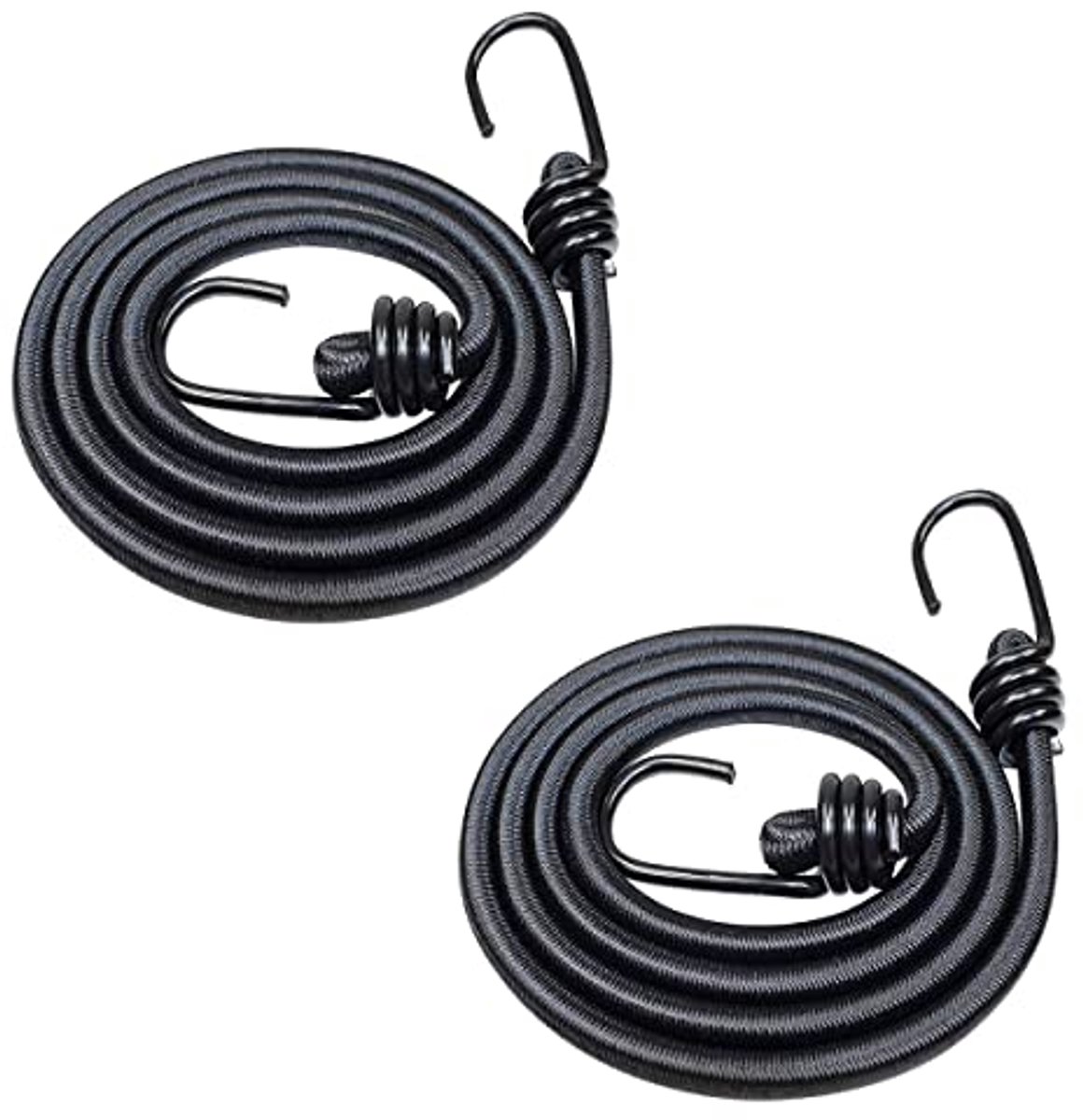 2 Stuks 2 m Bungee Cord met Haak - Heavy Duty Elastisch Touw voor Transport