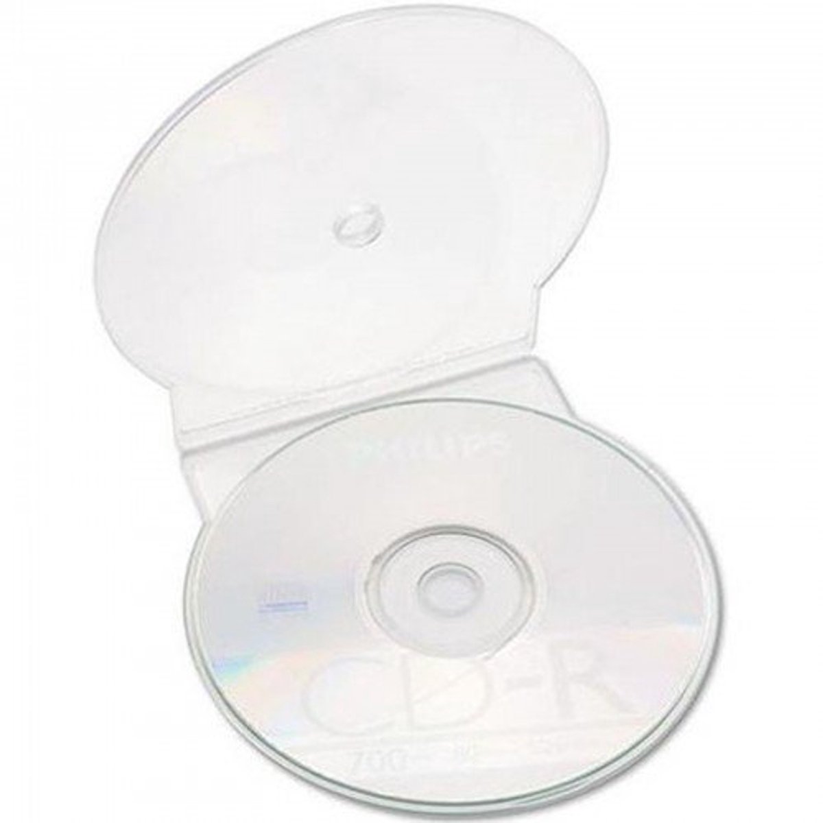 Image of 5 x CD Clear Clam Shell Opbergkoffers voor 1 Schijf