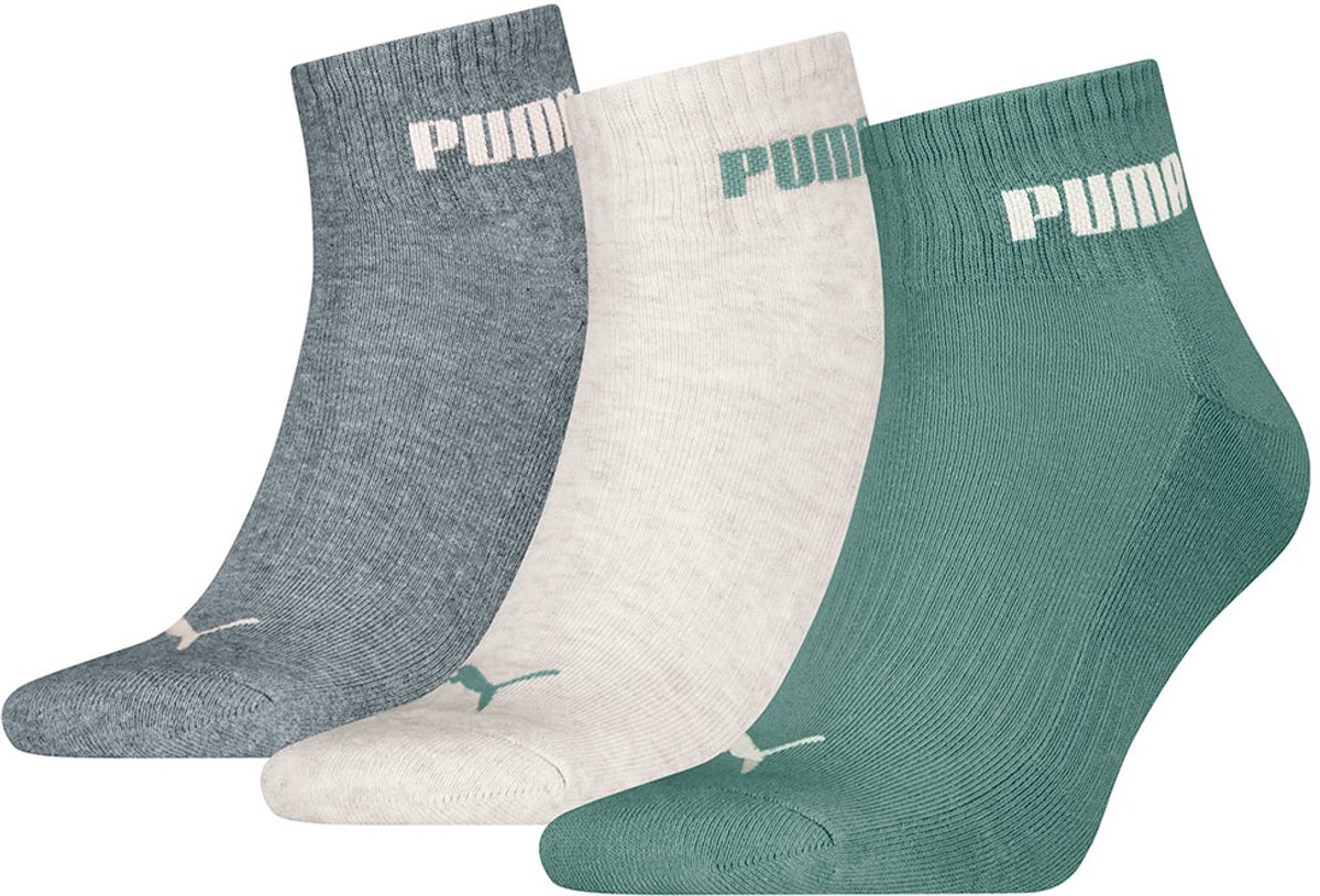 Puma New Generation Cushioned Korte Sokken 3 Paren Veelkleurig Grijs