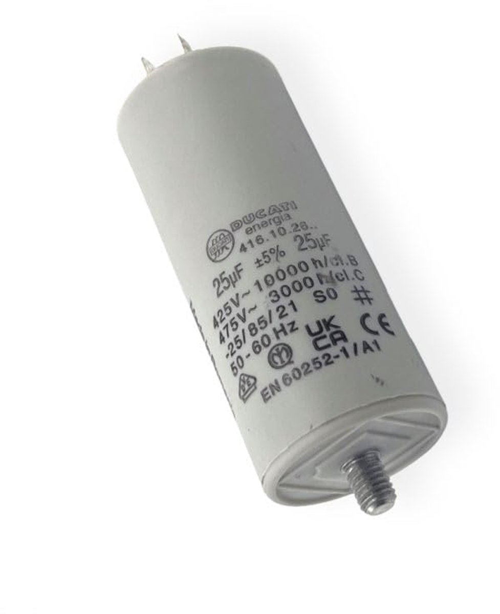 Universele Condensator 25 uF voor Elektrische Apparaten - 450 V