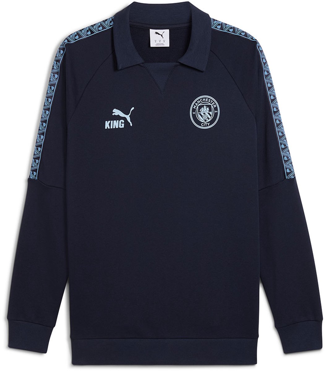 Puma Manchester City Fc King Anthem 25/26 T-shirt Met Lange Mouwen Blauw L Man